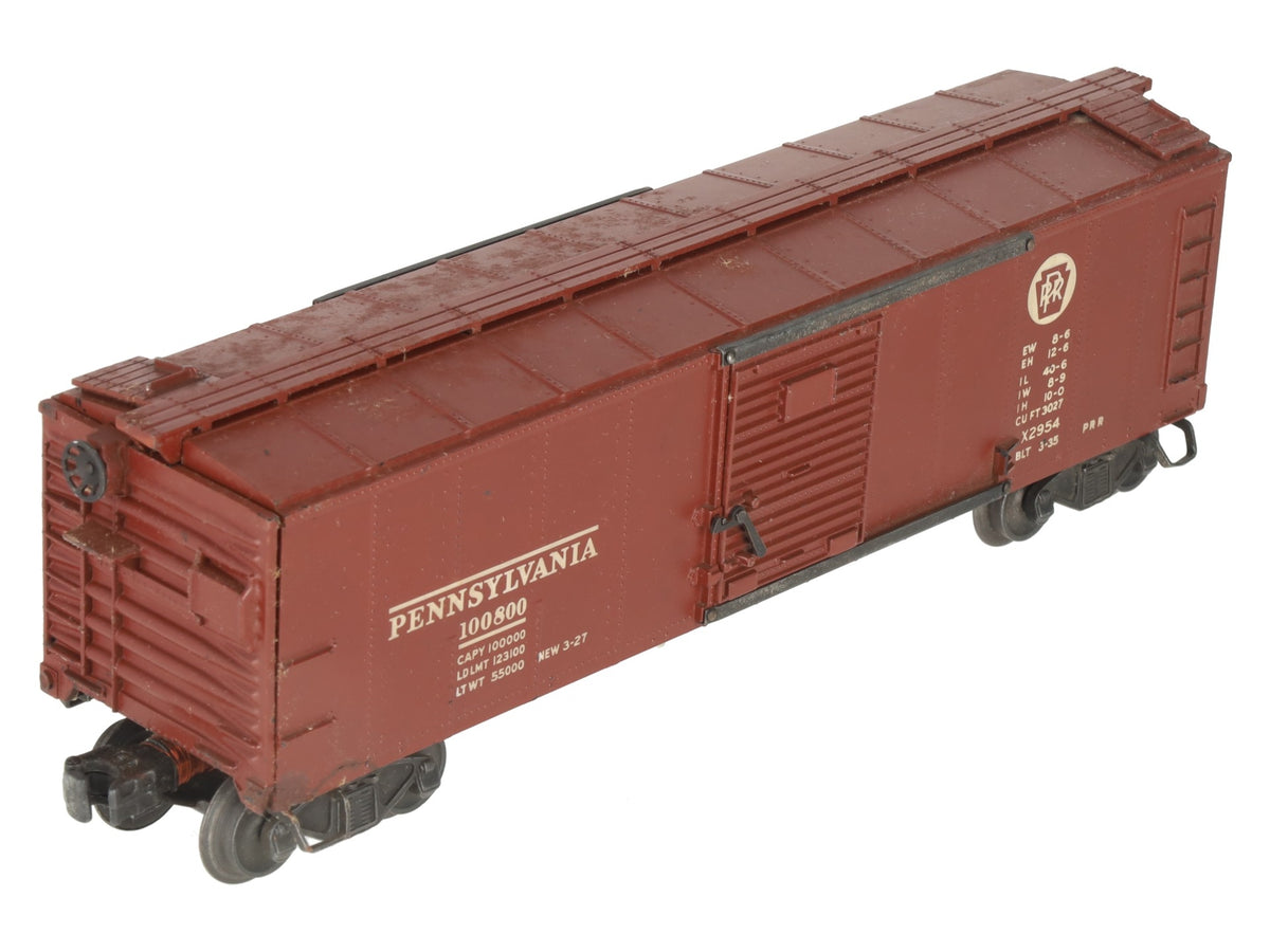 Lionel 2954 Vintage O Prewar Pennsylvania Semi-Scale Boxcar VG/Box