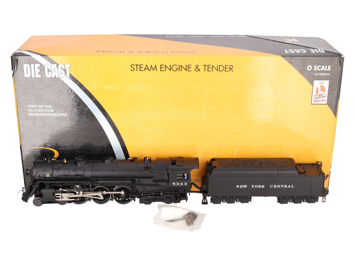 K-Line K3270-5434S O Gauge NYC J1E Hudson Steam Locomotive & Tender #5343 LN/Box