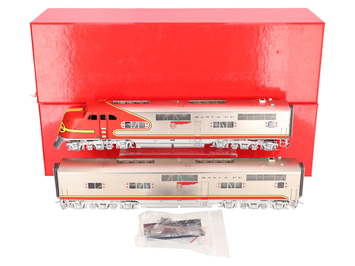 Key Imports O Scale 2-Rail BRASS ATSF EMD E1 AB Diesel Locomotive Set - F/P EX/Box