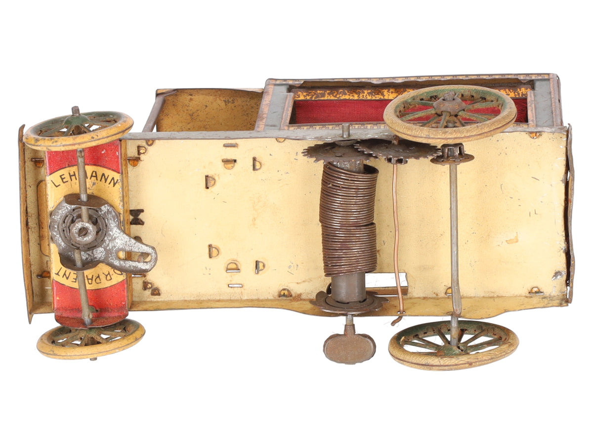 Lehmann 595 Vintage Tin Wind Up Meat Delivery Van