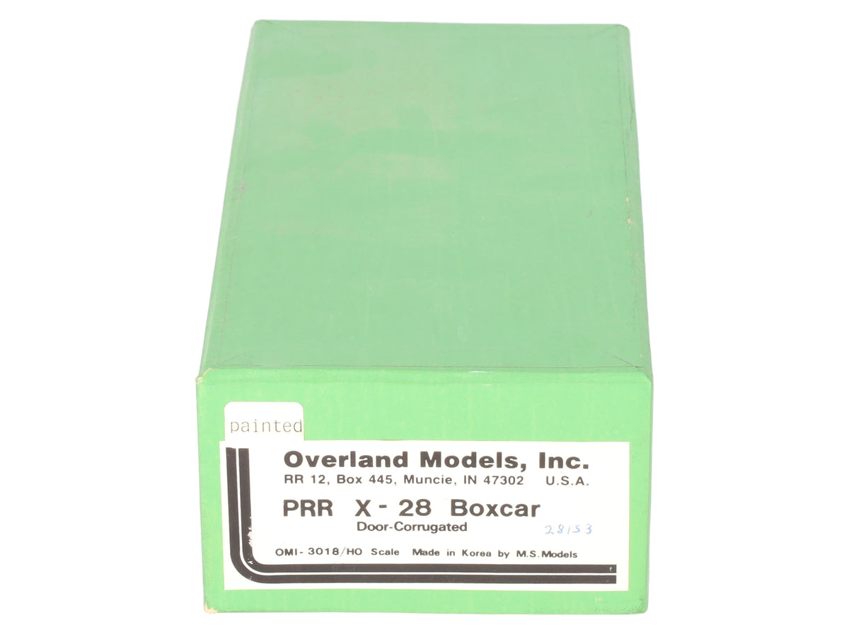 Overland OMI-3018 BRASS HO Scale Pennsylvania X-28 Boxcar- F/P EX/Box