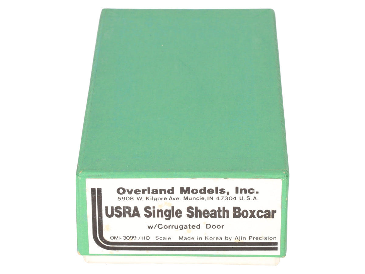 Overland 3099 HO Brass USRA Single Sheath Boxcar w/ Corrugated Door - unpainted EX/Box