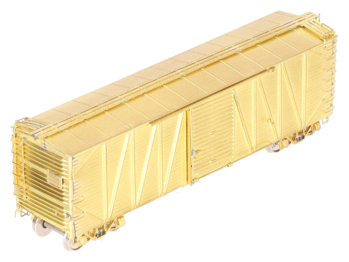 Overland 3099 HO Brass USRA Single Sheath Boxcar w/ Corrugated Door - unpainted EX/Box