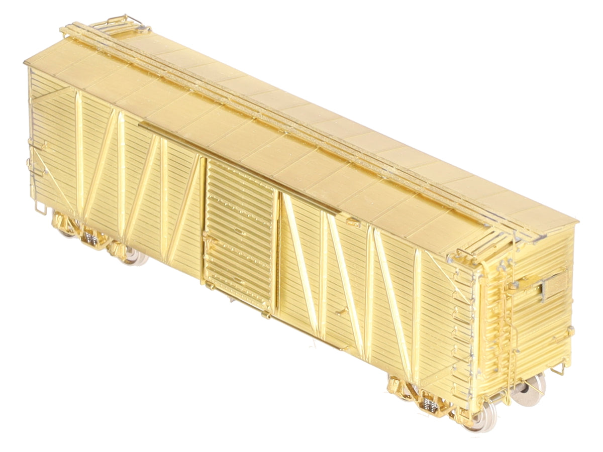 Overland 3099 HO Brass USRA Single Sheath Boxcar w/ Corrugated Door - unpainted EX/Box