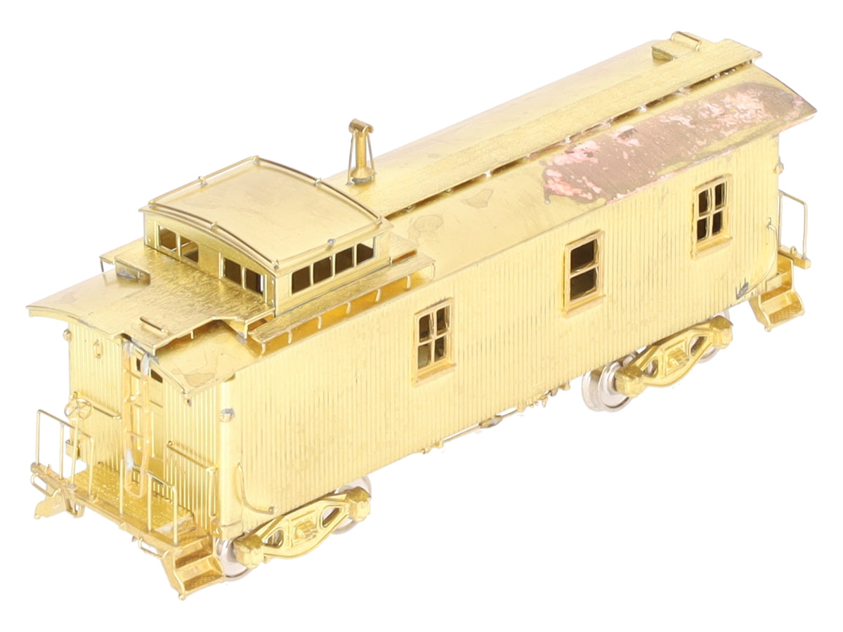 Overland 1192 HO Scale BRASS Boston & Albany Wood Caboose- Unpainted VG/Box