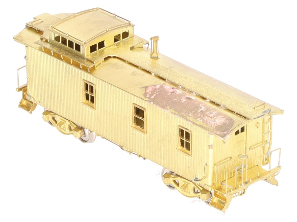 Overland 1192 HO Scale BRASS Boston & Albany Wood Caboose- Unpainted VG/Box