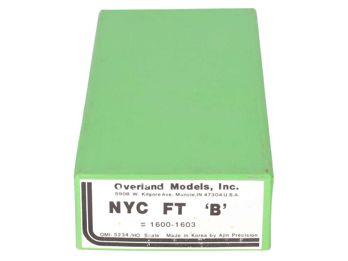 Overland 5234 HO Scale BRASS New York Central FT B Diesel Locomotive - Unpainted EX/Box