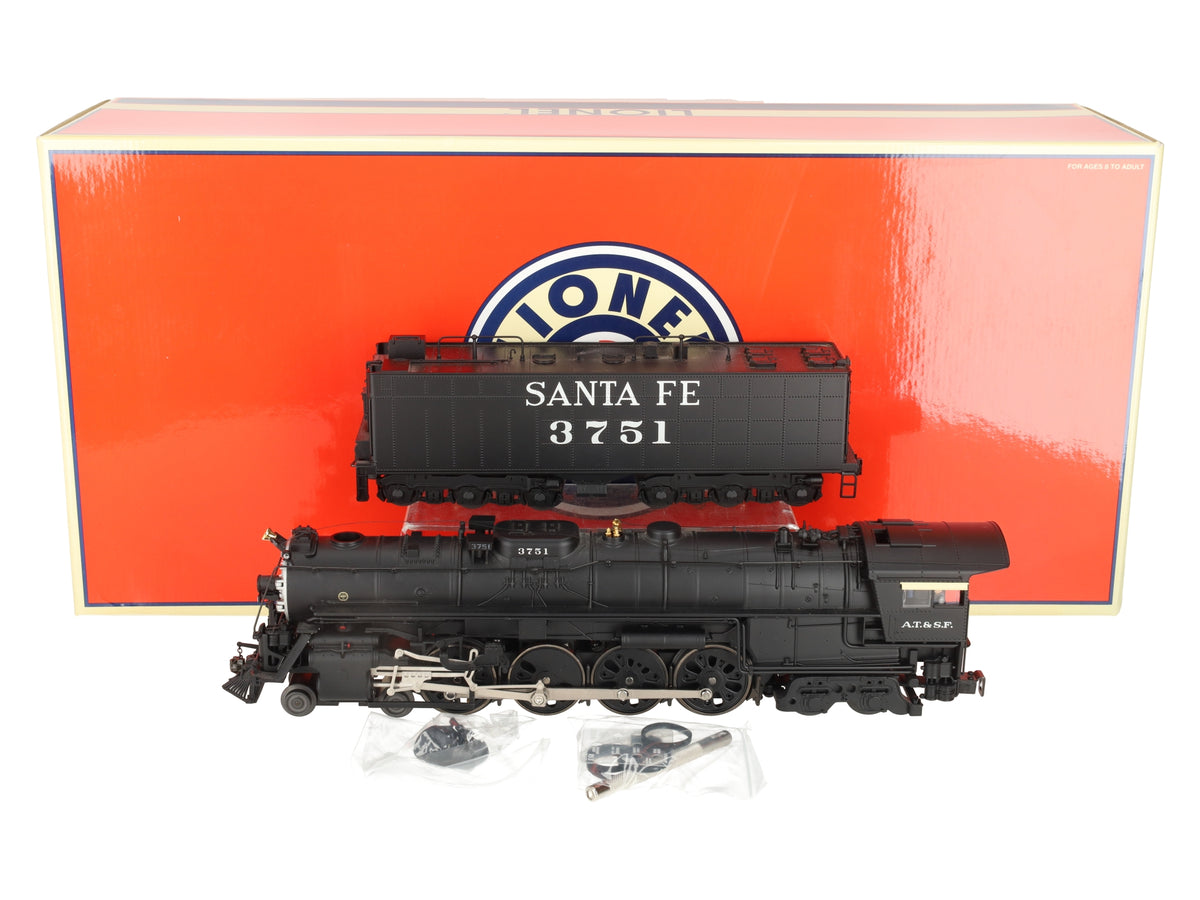 Lionel 6-38055 O Santa Fe 4-8-4 Northern Steam Locomotive & Tender #3751 w TMCC EX/Box