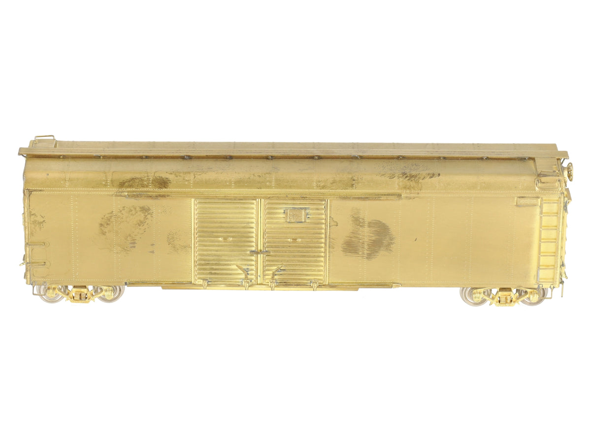Rail Works X-33 HO BRASS Pennsylvania 50' Round Roof Boxcar -Unpainted VG/Box