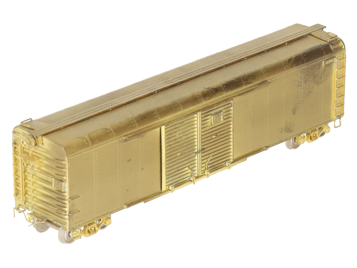Rail Works X-33 HO BRASS Pennsylvania 50' Round Roof Boxcar -Unpainted VG/Box