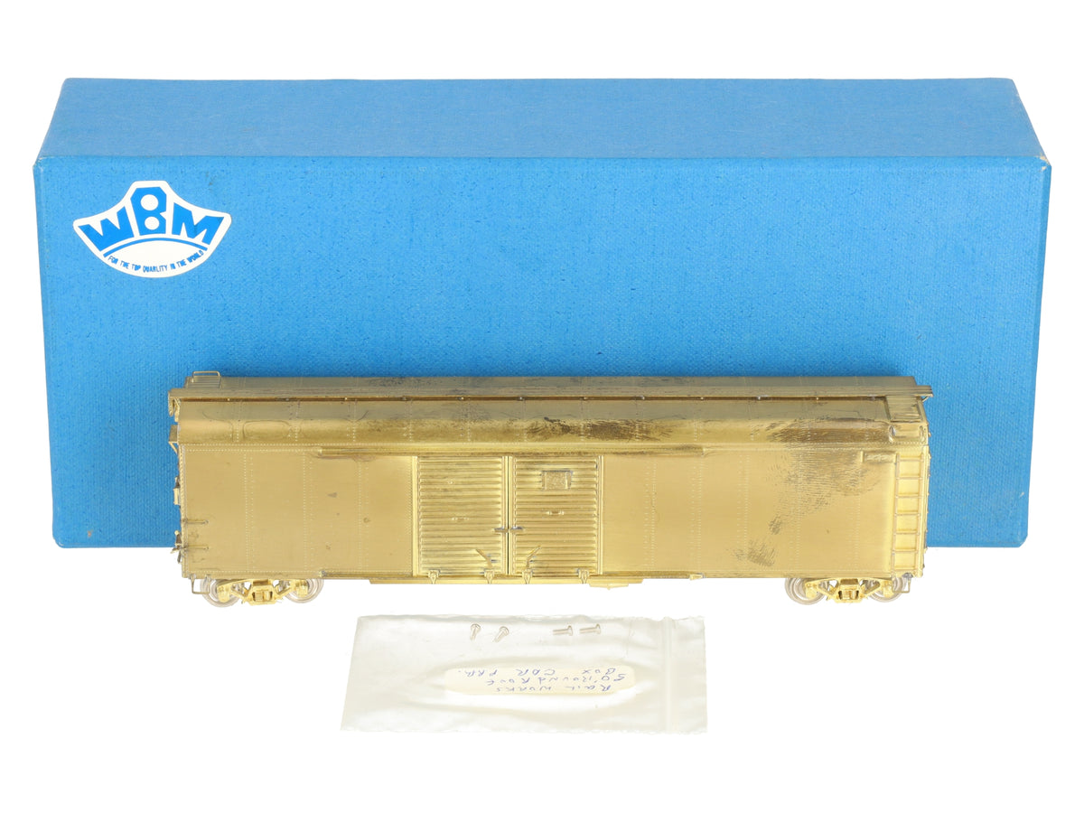 Rail Works X-33 HO BRASS Pennsylvania 50' Round Roof Boxcar -Unpainted VG/Box