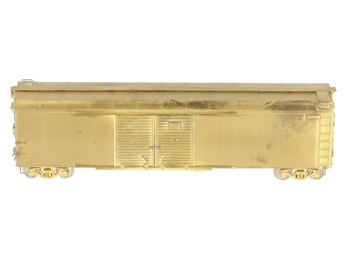 Rail Works X-33 HO BRASS Pennsylvania 50' Round Roof Boxcar -Unpainted VG/Box