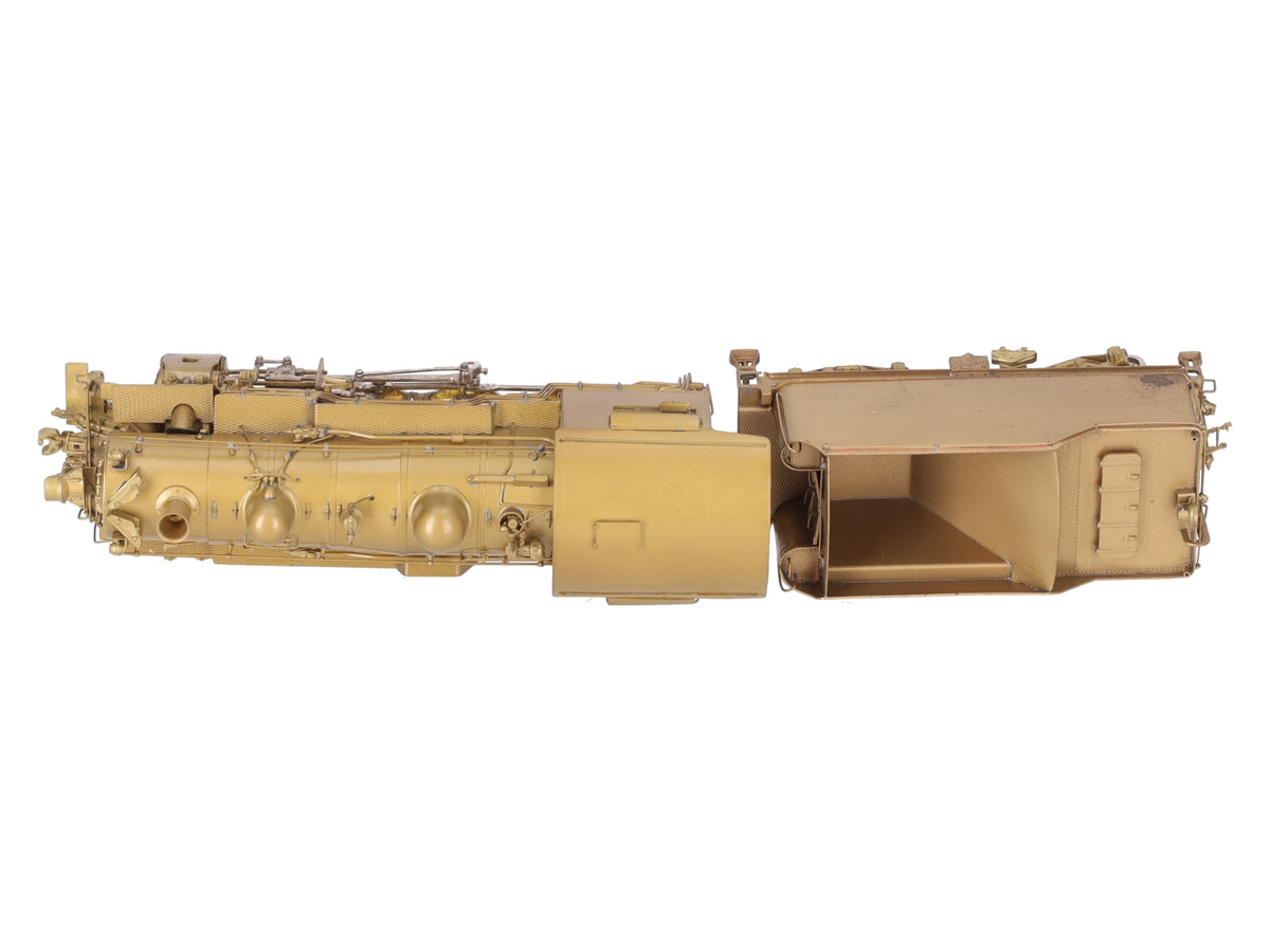 Overland HO BRASS C&O G-9 2-8-0 Steam Locomotive & Tender - Unpainted EX/Box