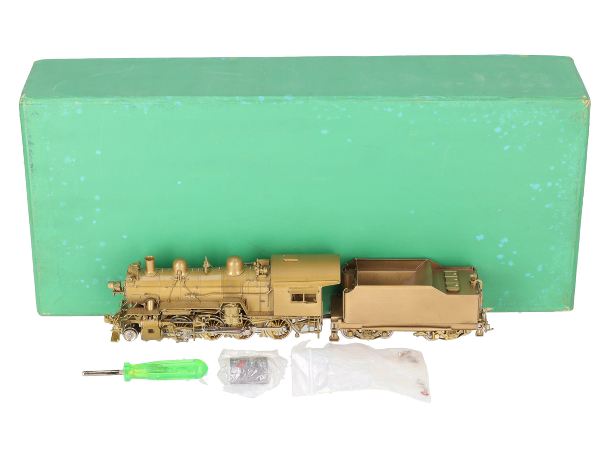Overland HO BRASS C&O G-9 2-8-0 Steam Locomotive & Tender - Unpainted EX/Box