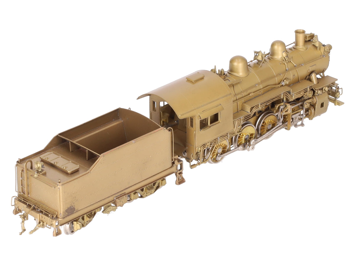Overland HO BRASS C&O G-9 2-8-0 Steam Locomotive & Tender - Unpainted EX/Box