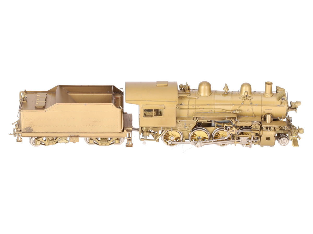 Overland HO BRASS C&O G-9 2-8-0 Steam Locomotive & Tender - Unpainted EX/Box
