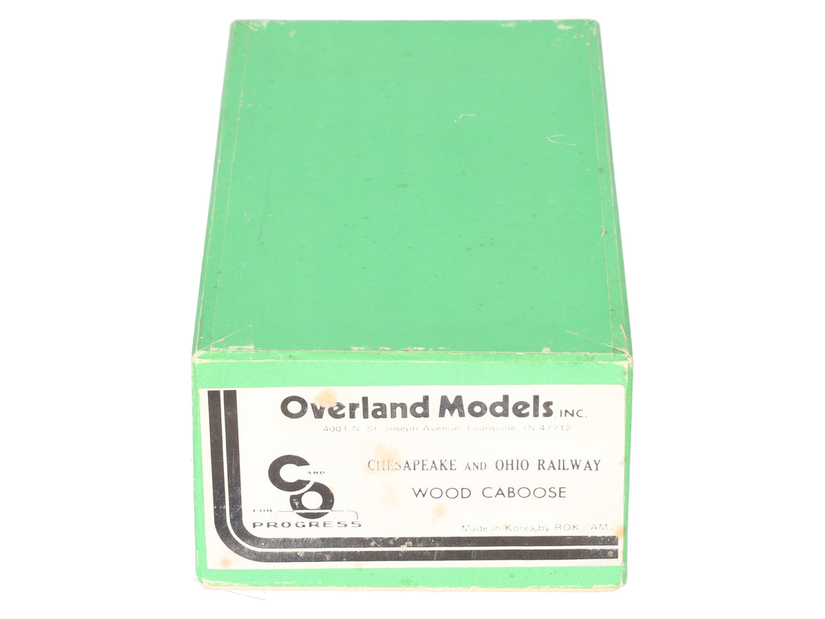 Overland HO Scale Brass Chesapeake & Ohio Wood Caboose- Unpainted EX/Box