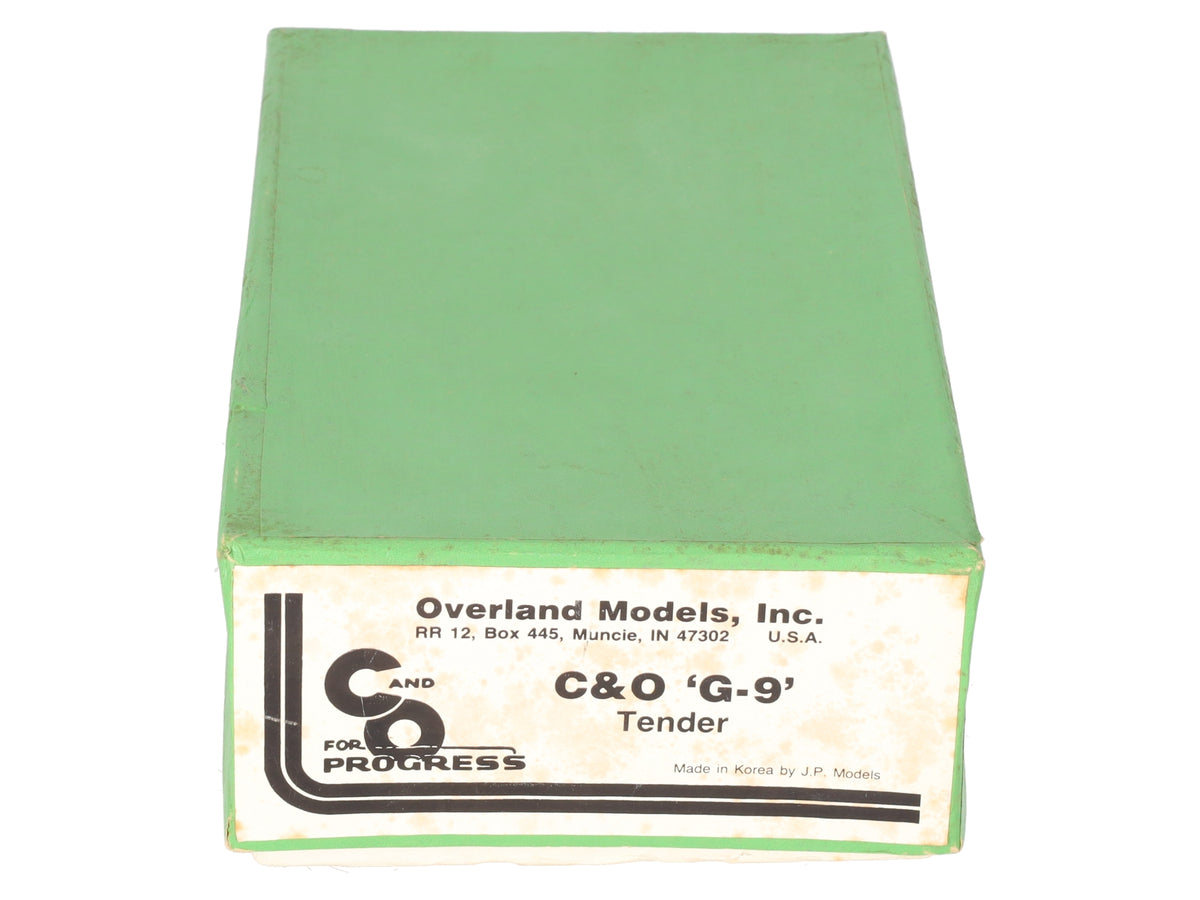 Overland HO Scale BRASS Chesapeake & Ohio G-9 Tender- Unpainted EX/Box