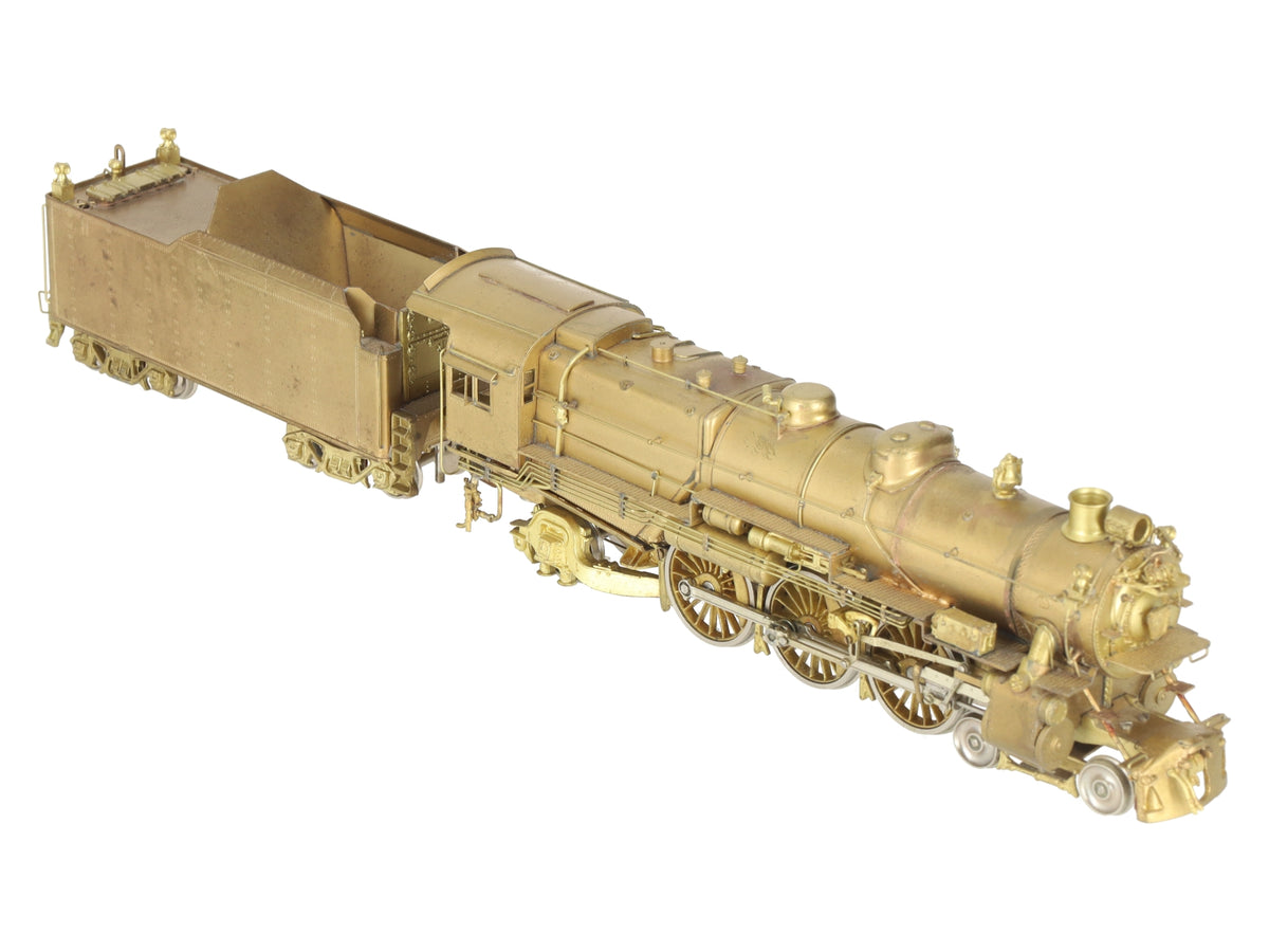Sunset Models HO Scale BRASS PRR K-4 4-6-2 Steam Locomotive & Tender - Unpainted VG/Box