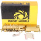 Sunset Models HO Scale BRASS SP C-19 2-8-0 Steam Locomotive & Tender- Unpainted EX/Box