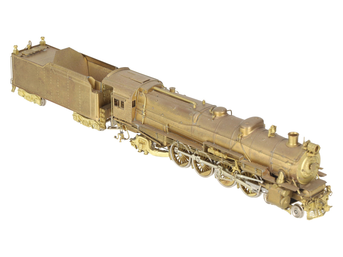 Sunset Models HO Scale Brass PRR M1 4-8-2 Steam Locomotive & Tender - Unpainted VG/Box