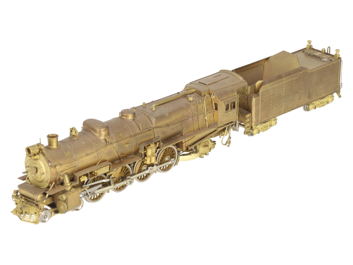 Sunset Models HO Scale Brass PRR M1 4-8-2 Steam Locomotive & Tender - Unpainted VG/Box