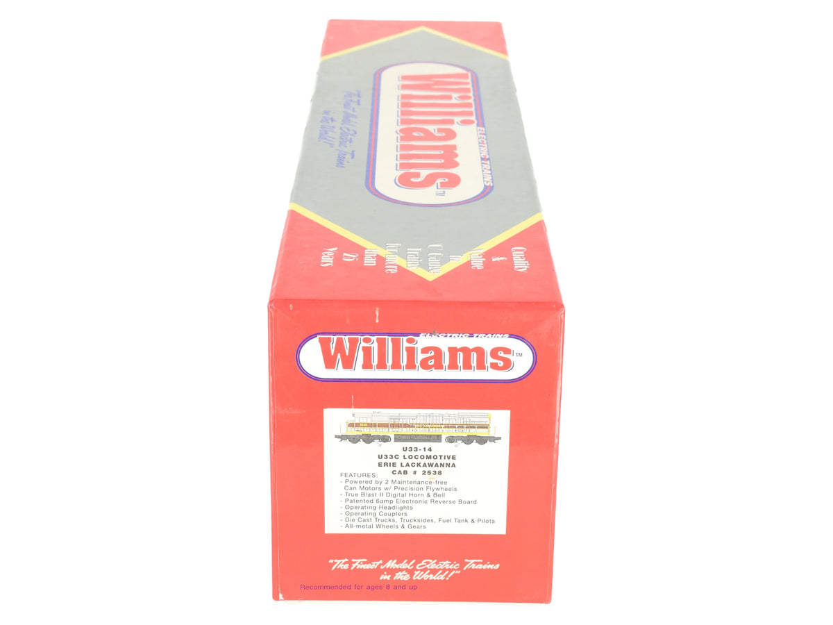 Williams U33-14 O Gauge Erie Lackawanna Powered U33C Diesel Locomotive #2538 EX/Box