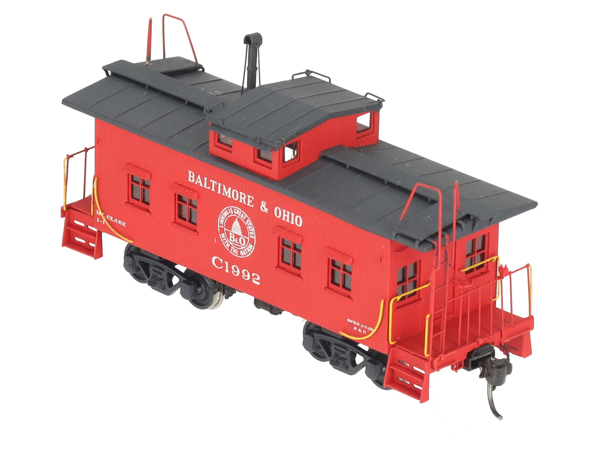 Pro Custom Hobbies HO Scale BRASS Baltimore & Ohio Caboose Class I-1- Painted/Box