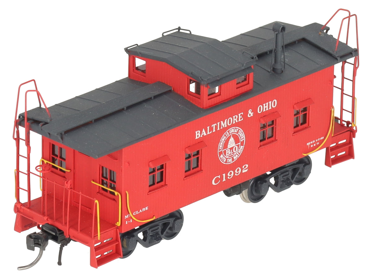 Pro Custom Hobbies HO Scale BRASS Baltimore & Ohio Caboose Class I-1- Painted/Box