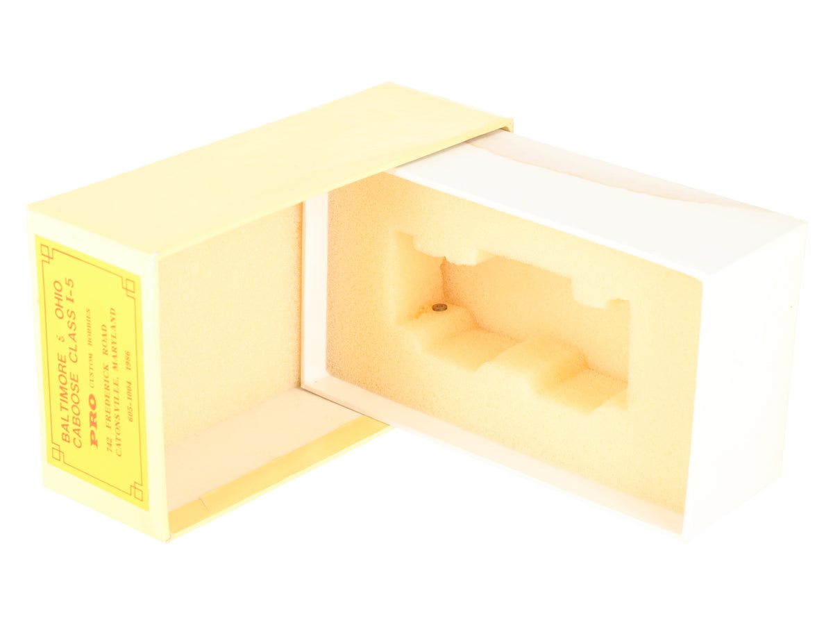 Pro Custom Hobbies HO BRASS Baltimore & Ohio Caboose Class I-5- Painted LN/Box