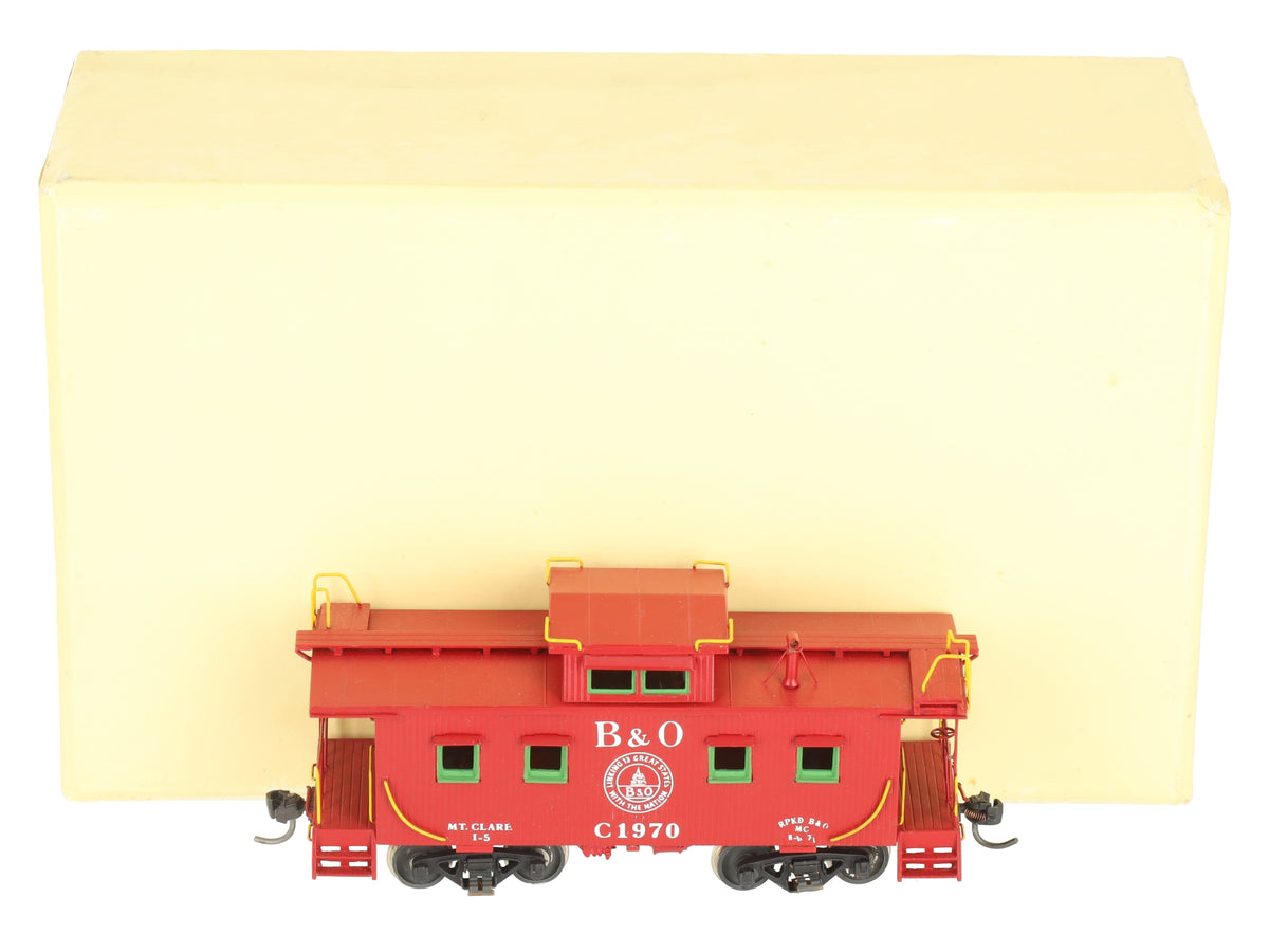 Pro Custom Hobbies HO BRASS Baltimore & Ohio Caboose Class I-5- Painted LN/Box