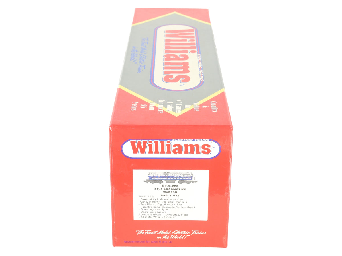 Williams GP9-220 O Gauge Wabash GP-9 Powered Diesel Locomotive #494 EX/Box