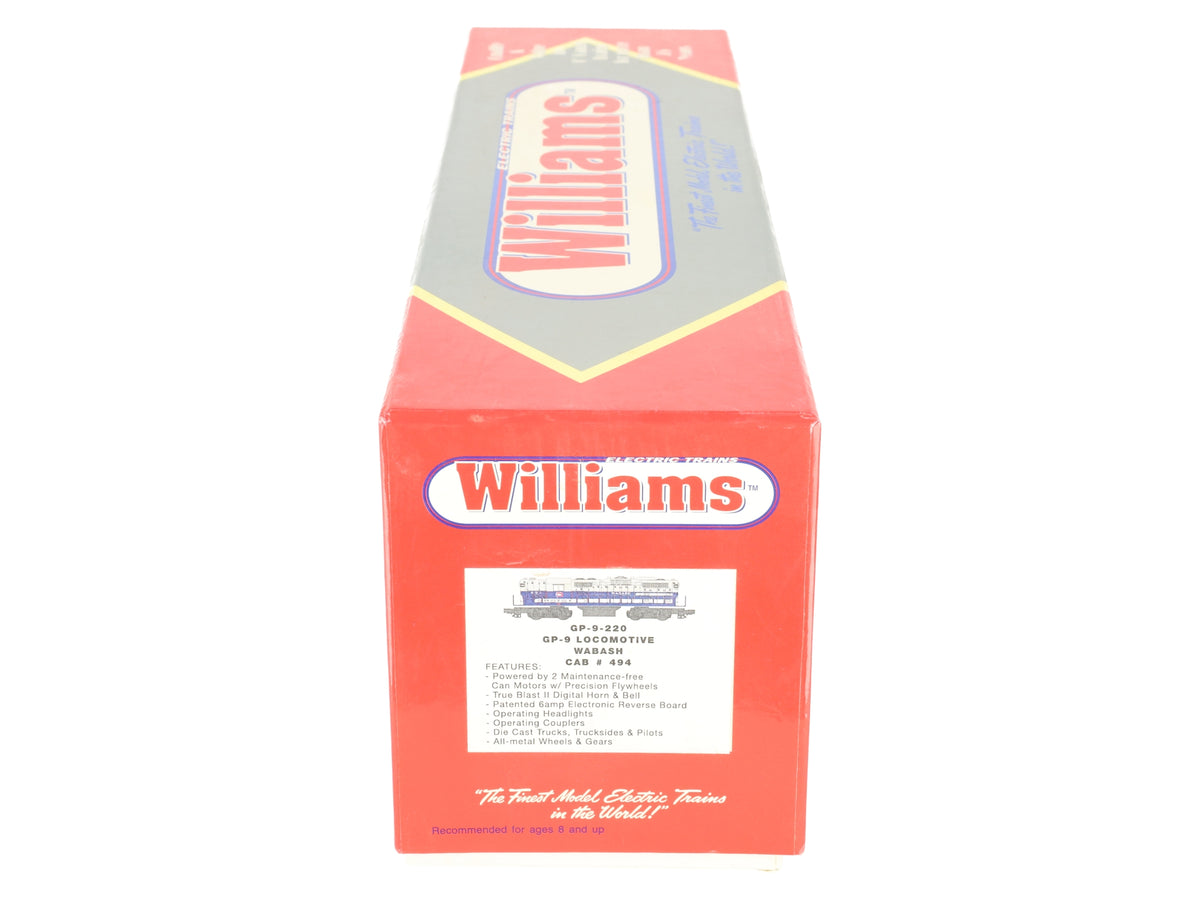 Williams GP9-220 O Gauge Wabash GP-9 Powered Diesel Locomotive #494 EX/Box