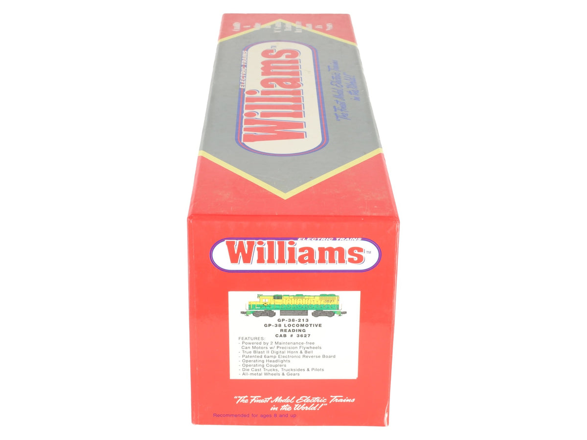 Williams GP38-213 O Gauge Reading GP38 Power W/ Horns #3627 LN/Box