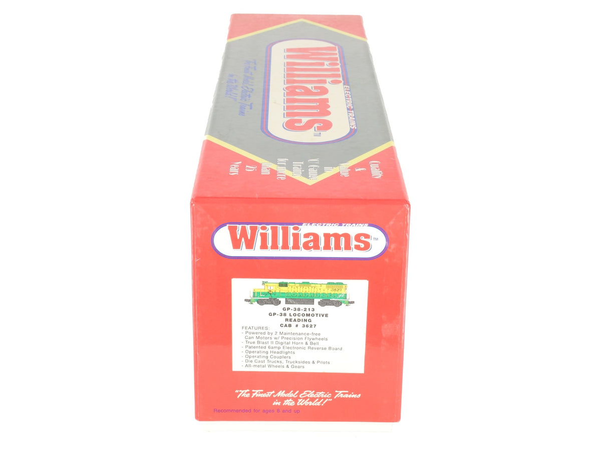 Williams GP38-213 O Gauge Reading GP38 Power W/ Horns #3627 LN/Box