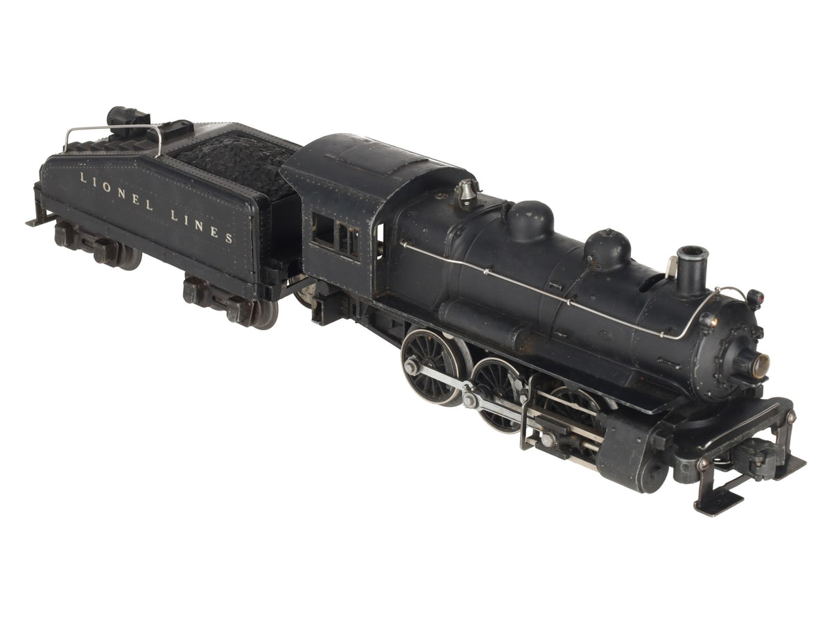 Lionel 201 Vintage O 0-6-0 Lionel Lines Steam Locomotive & Tender VG