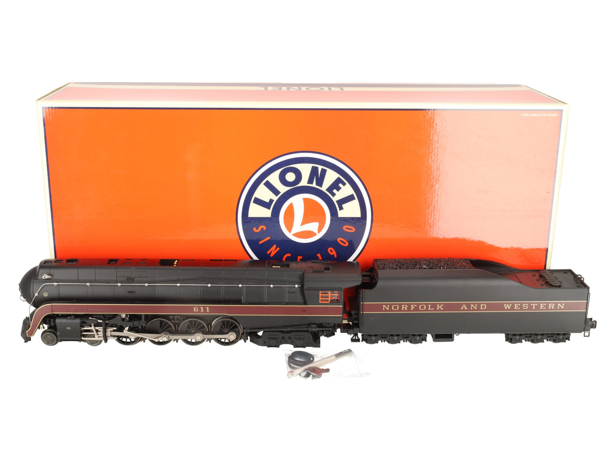 Lionel 6-38095 O Norfolk & Western 4-8-4 J-Class Steam Locomotive & Tender #611 EX/Box