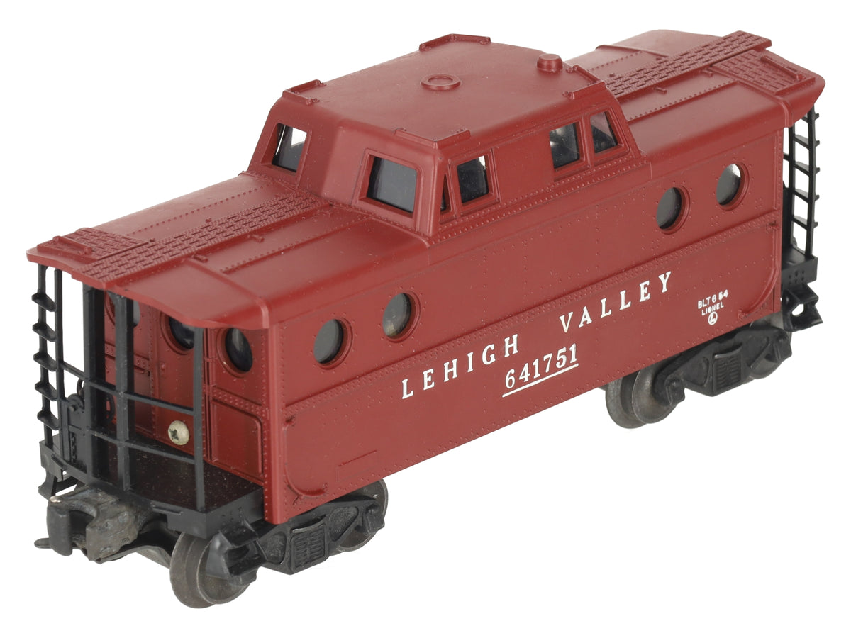 Lionel 6417-50 Vintage O Tuscan Lehigh Valley Porthole Caboose #641753 - RARE VG/Box