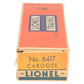 Lionel 6417-50 Vintage O Tuscan Lehigh Valley Porthole Caboose #641753 - RARE VG/Box