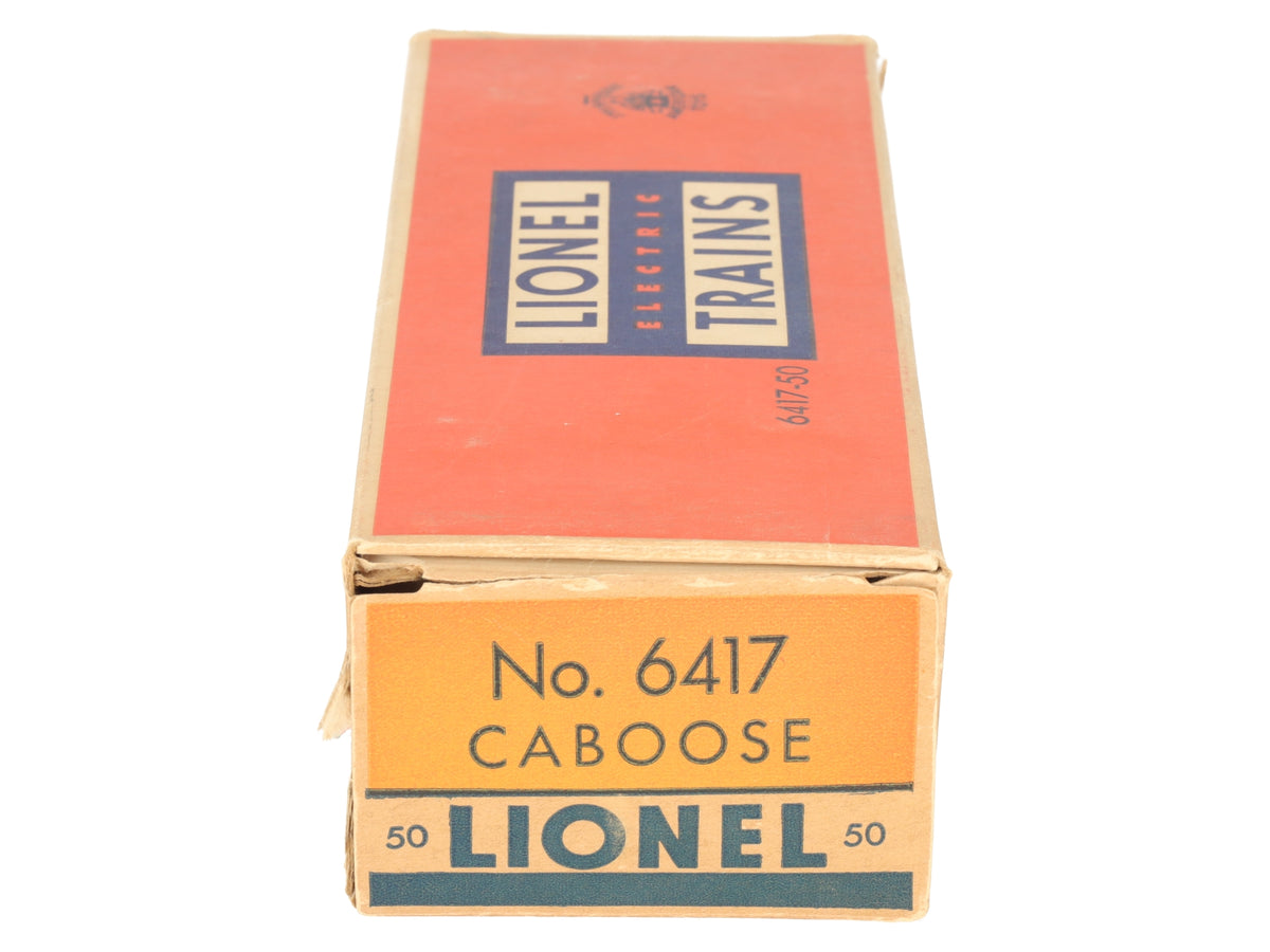 Lionel 6417-50 Vintage O Tuscan Lehigh Valley Porthole Caboose #641753 - RARE VG/Box