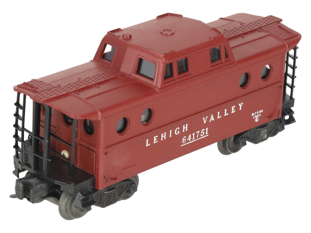 Lionel 6417-50 Vintage O Tuscan Lehigh Valley Porthole Caboose #641753 - RARE VG/Box