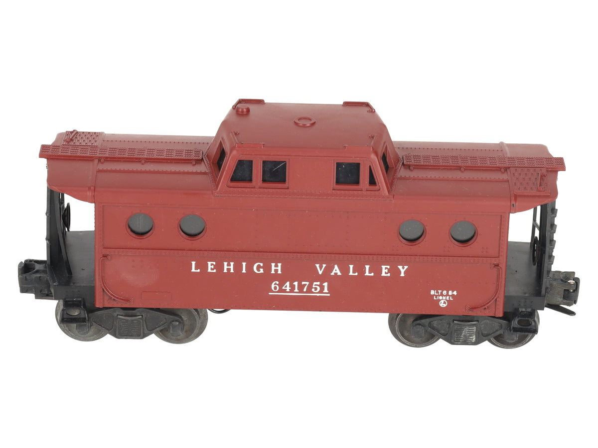 Lionel 6417-50 Vintage O Tuscan Lehigh Valley Porthole Caboose #641753 - RARE VG/Box
