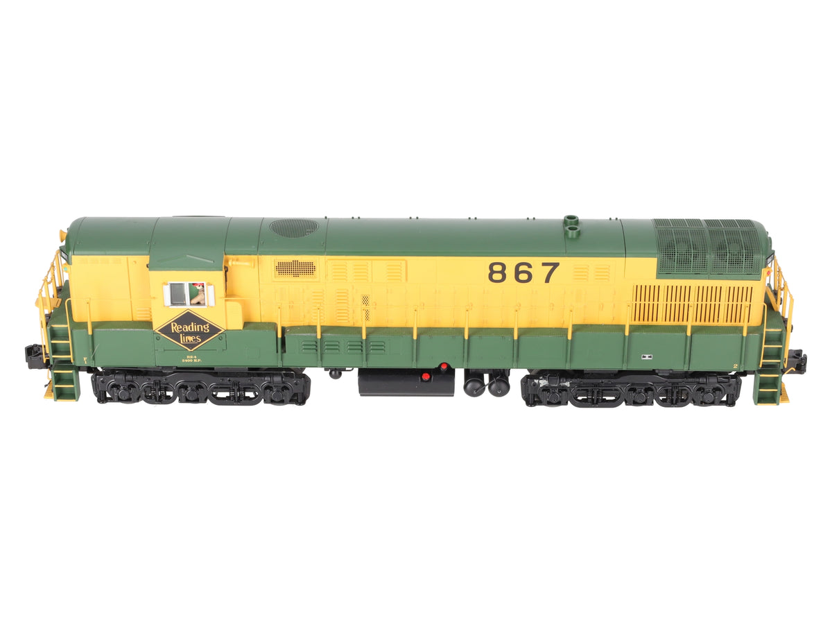 MTH 20-20126-1 O Gauge Reading Lines FM Trainmaster Diesel Engine #867 w/ PS2 EX/Box