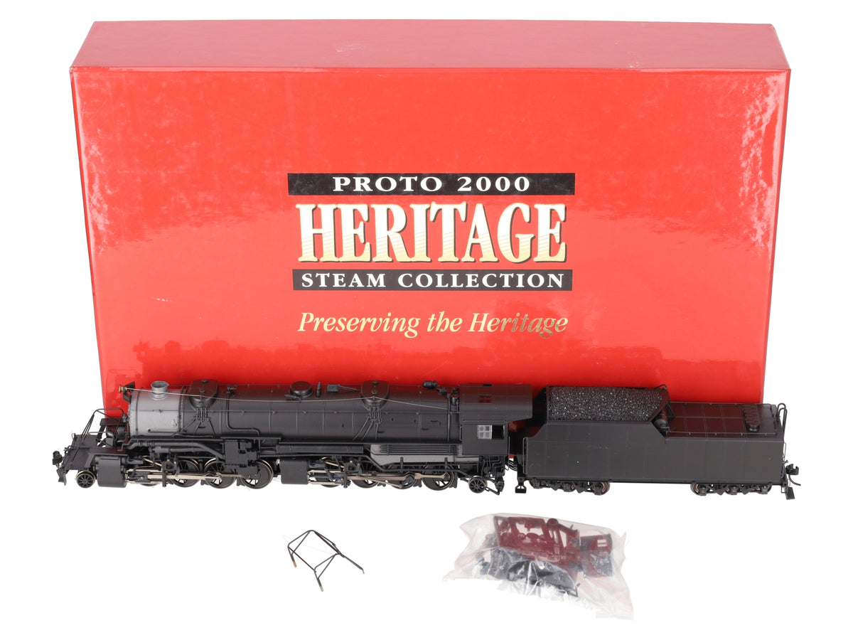 Proto 2000 23339 HO Scale Undecorated 2-8-8-2 Steam Locomotive & Tender VG/Box