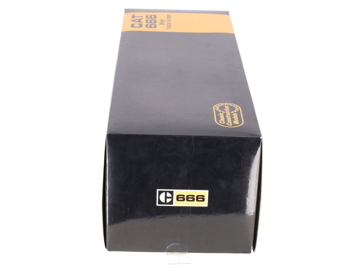 CCM 666 1:48 Scale Diecast Caterpillar Cat Wheel Tractor Scraper VG/Box