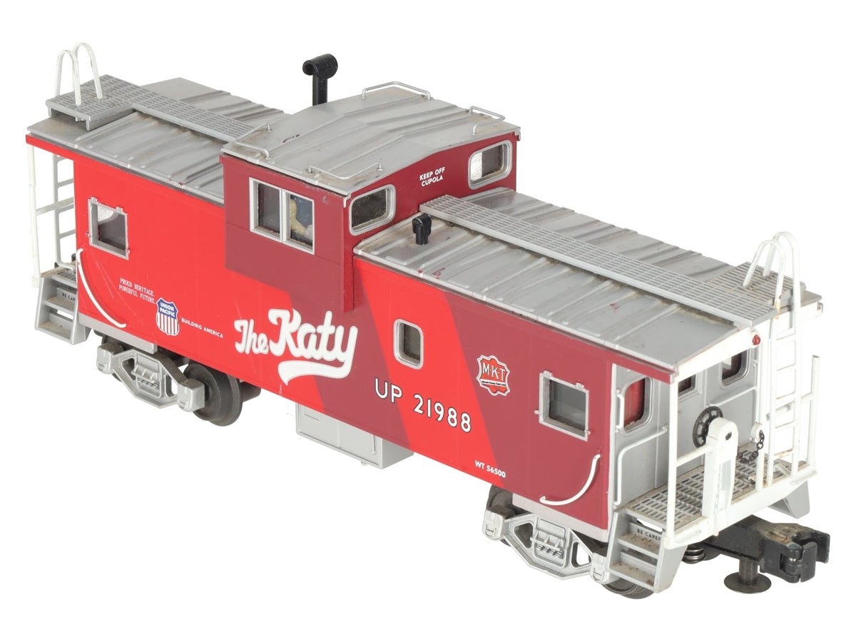 MTH 30-77154 O Gauge MKT "The Katy" Bay Window Caboose #21988 EX