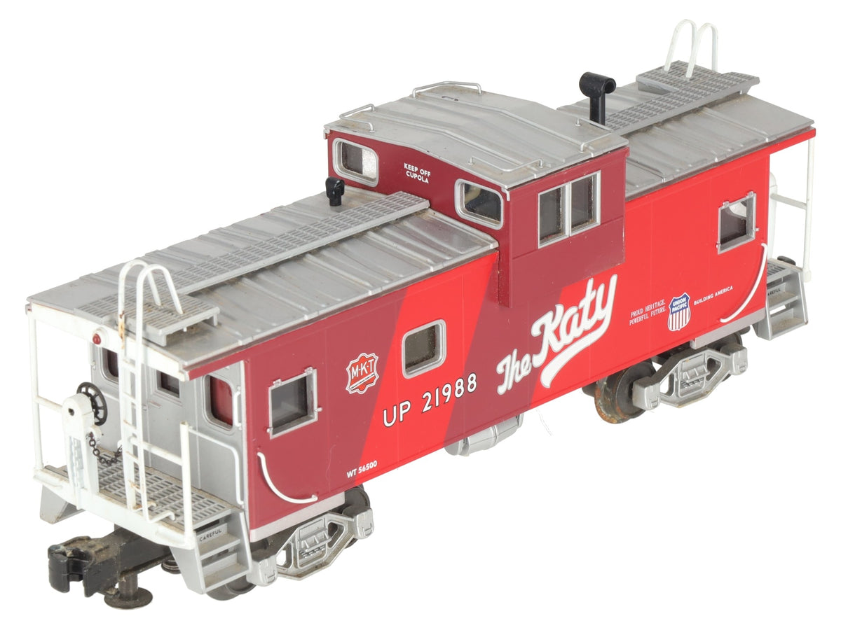 MTH 30-77154 O Gauge MKT "The Katy" Bay Window Caboose #21988 EX