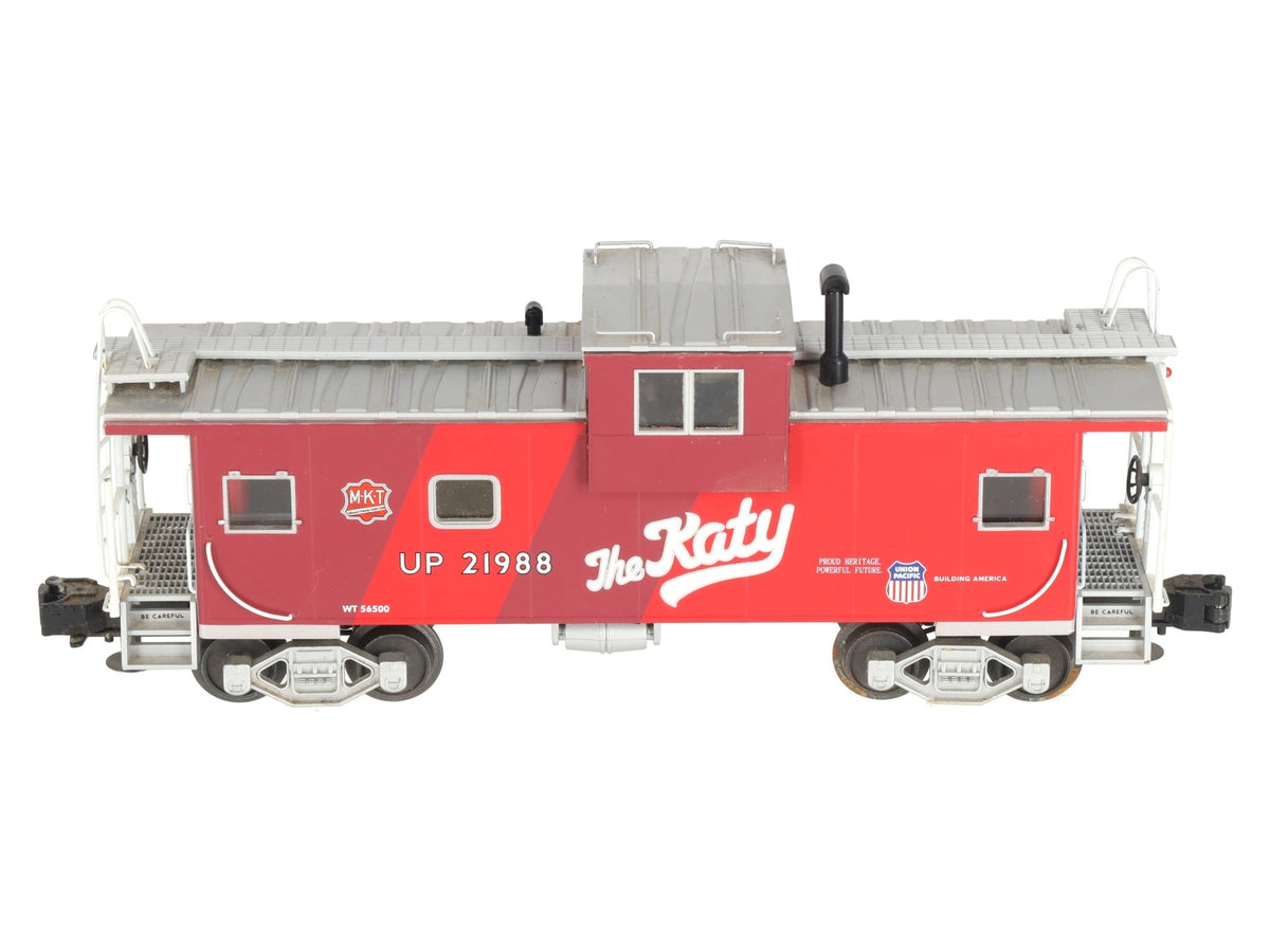 MTH 30-77154 O Gauge MKT "The Katy" Bay Window Caboose #21988 EX