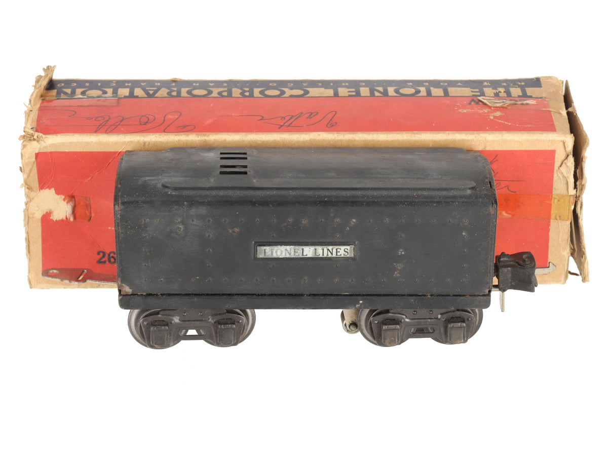 Lionel 2689W Vintage O Prewar Tinplate Whistling Tender/Box