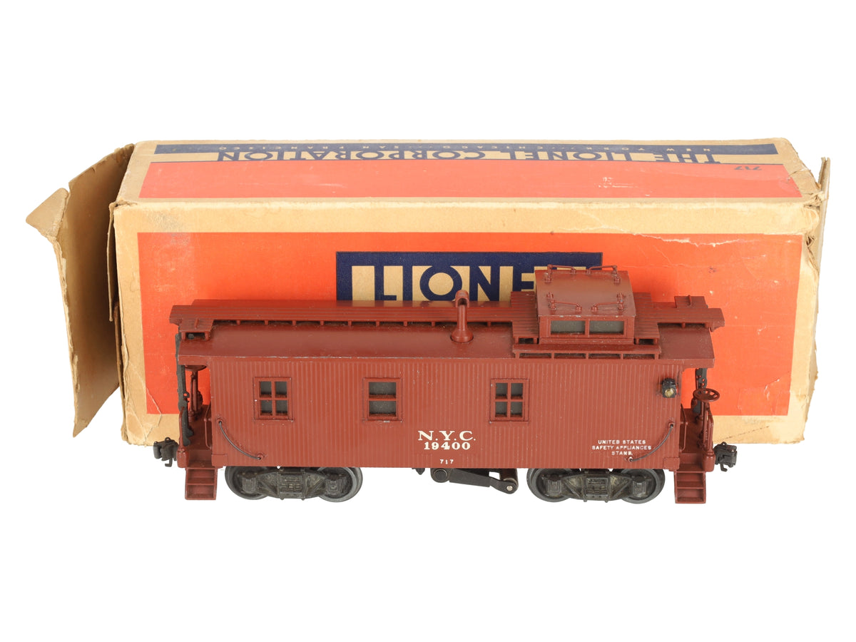 Lionel 717 Vintage O Gauge Prewar New York Central Caboose #19400 VG/Box